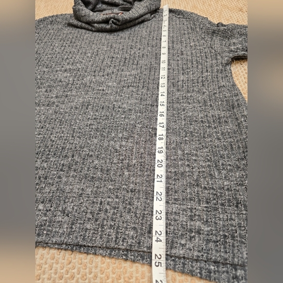 ANTHROPOLOGIE MAEVE OVERSIZED COWL NECK RIBBED KNIT SWEATER TOP GRAY Sz … - Picture 5 of 10